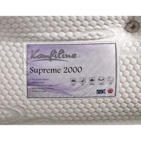 Supreme 2000 Pocket with memory topper Mattress - Single Size