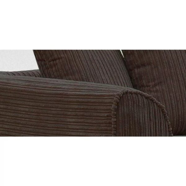 Morris Jumbo Cord 3 Seater and 2 Seater Sofa Set - Chocolate Brown