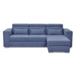 Lucas Corner Sofa Bed With Storage - Blue