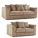 Morris Jumbo Cord 3 Seater and 2 Seater Sofa Set - Camel