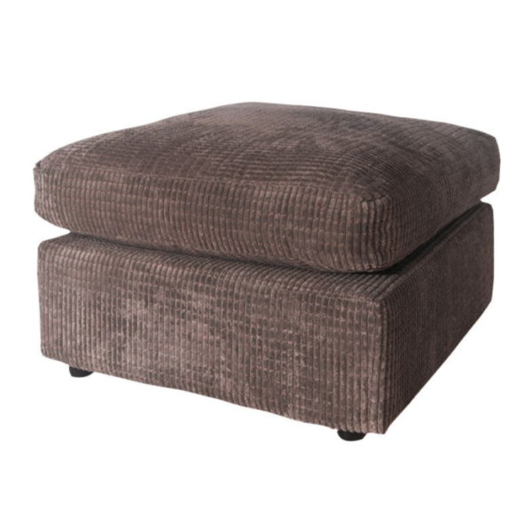 Liverpool Jumbo Cord Corner Sofa - Chocolate Brown